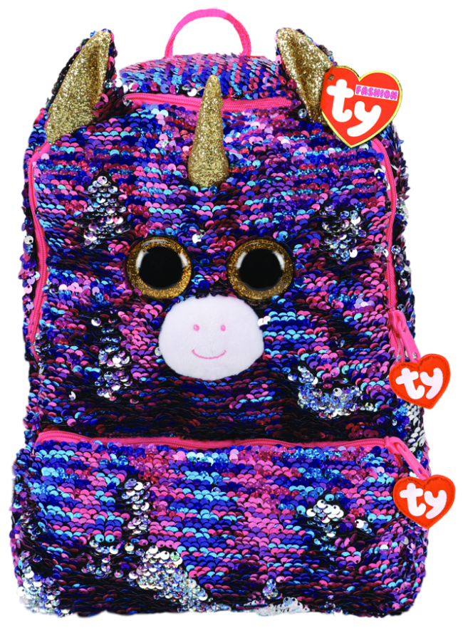 Beanie Boos Australia Rosette the Unicorn Sequin Backpack Ty