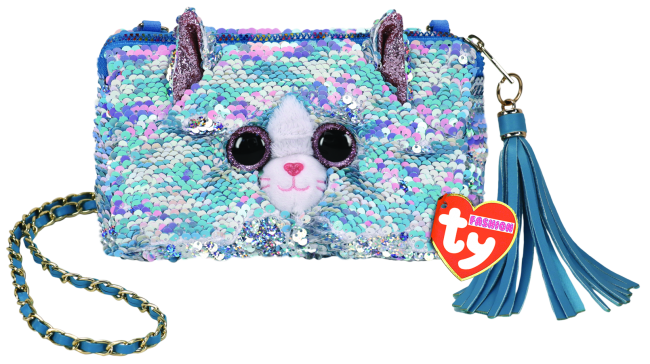 Beanie Boos Australia Whimsy the Cat Sequin Square Purse All Products
