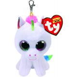 Pixy the White Unicorn Clip Beanie Boo