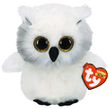 Austin the White Owl Medium Beanie Boo