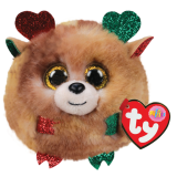 Christmas Fudge the Reindeer Ty Puffies