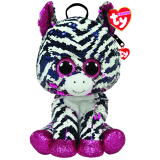 Zoey the Pink Zebra Sequin Backpack