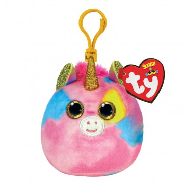 Fantasia the Unicorn Clip Mini Squish-A-Boo