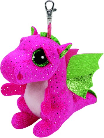 Darla the Pink Dragon Clip Beanie Boo