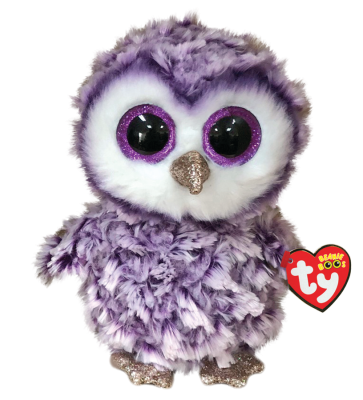 Moonlight the Purple Owl Regular Beanie Boo