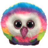 Owen the Multicoloured Owl Ty Puffies