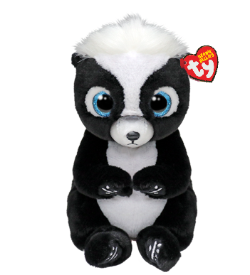 Rukus the Black and White Skunk Regular Beanie Bellies