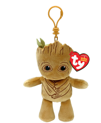 Marvel Groot Clip Soft Beanie Babies