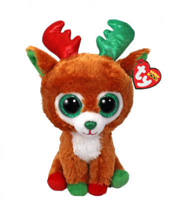 Tinseltoes the Brown Reindeer Regular Beanie Boo