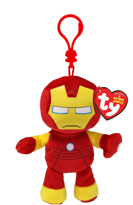 Marvel Iron-man Clip Soft Beanie Babies