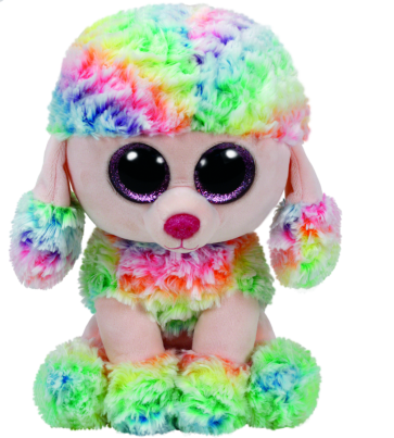 Rainbow the Multicoloured Poodle Medium Beanie Boo