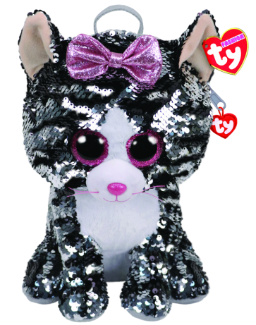 Kiki the Grey Cat Sequin backpack Ty Fashion