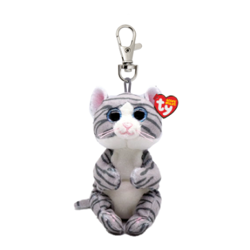 Mitzi the Grey Tabby Cat Clip Beanie Bellies