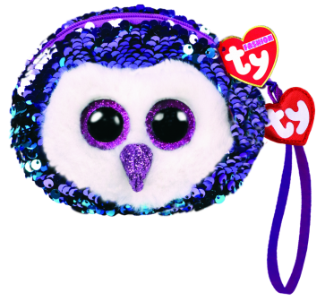 Moonlight the Purple Owl Sequin Wristlet Ty Fashion