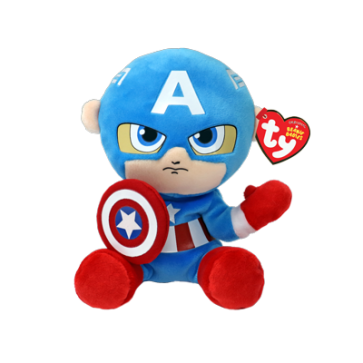 Marvel Captain America Regular Soft Beanie Babies