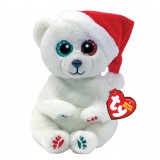 Christmas Emery the White Polar Bear Regular Beanie Bellies