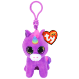 Rosette the Purple Unicorn Clip Beanie Boo