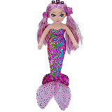 Lorelei the Purple Mermaid Medium Sea Sequins Foil