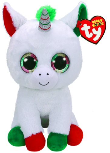 Christmas Candy Cane the Unicorn Large Beanie Boo