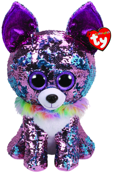 Yappy the Purple Chihuahua Large Flippable