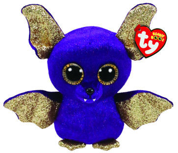 Count the Purple Bat with Wings Halloween Regular Beanie Boo