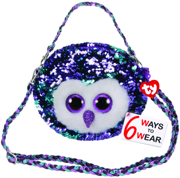 Moonlight the Purple Owl Sequin Purse Ty Fashion