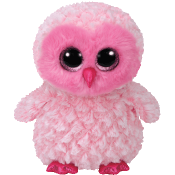 Twiggy the Pink Owl Large Beanie Boo