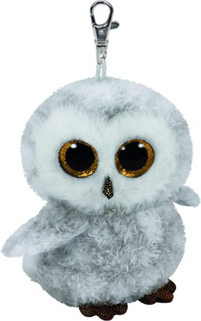 Owlette the White Owl Clip Beanie Boo