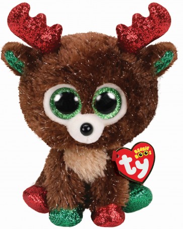 Fudge the Reindeer Christmas Regular Beanie Boo