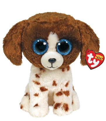 Muddles the Brown and White Dog Regular Beanie Boo