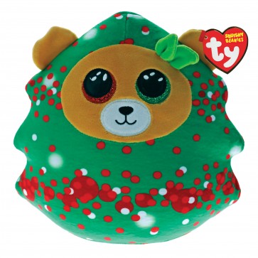 Christmas Everett the Christmas Tree Bear 14" Squish-A-Boos