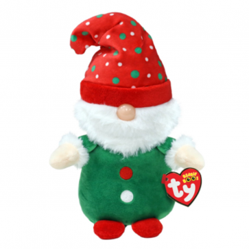 Christmas Gnolan the Green Gnome Regular Beanie Boo