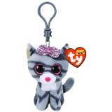 Kiki the Grey Cat Clip Beanie Boo