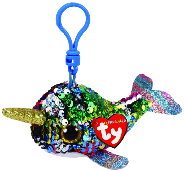 Calypso the Multicoloured Narwhal Clip Flippables