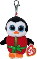 Chill the Christmas Penguin Clip Beanie Boo
