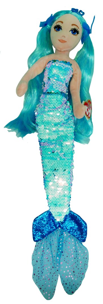 Indigo the Aqua Mermaid Medium Sea Sequins