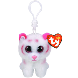 Tabor the Pink and White Tiger Clip Beanie Boo