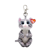 Mitzi the Grey Tabby Cat Clip Beanie Bellies